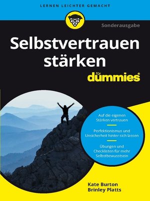cover image of Selbstvertrauen stärken für Dummies